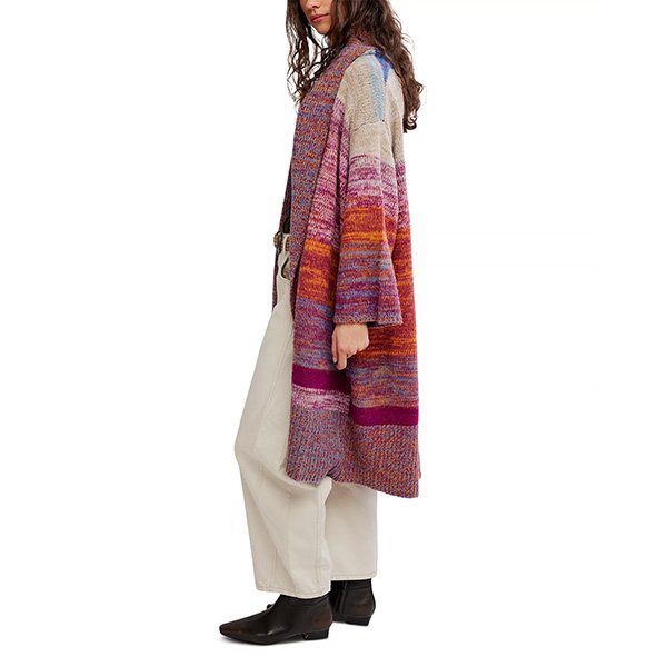 Wool Cardigan - Enid Open Front Long | Free People