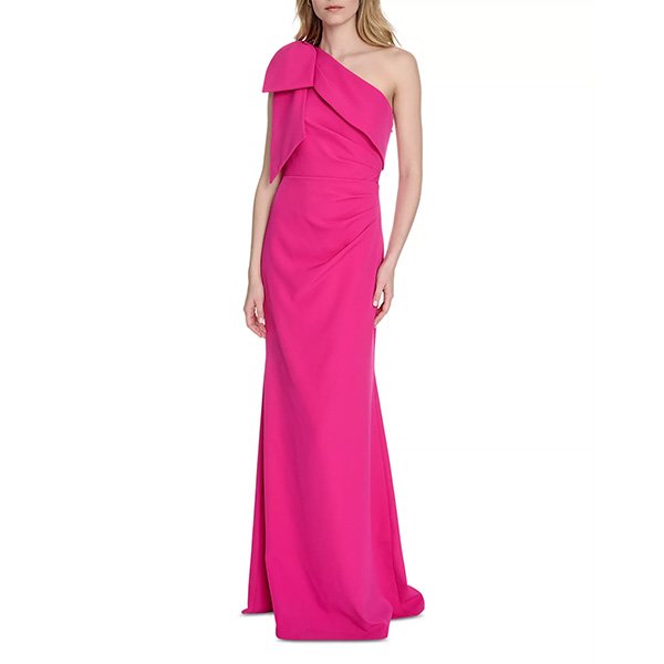 Eliza J One Shoulder Bow Gown