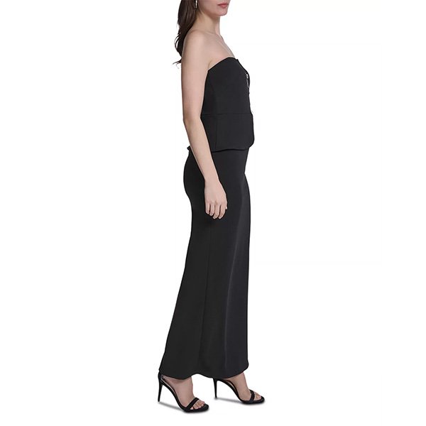 Eliza J Peplum Column Gown