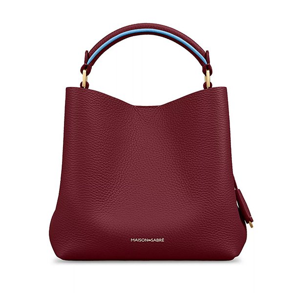 Leather Top Handle Bag - Mini Bucket