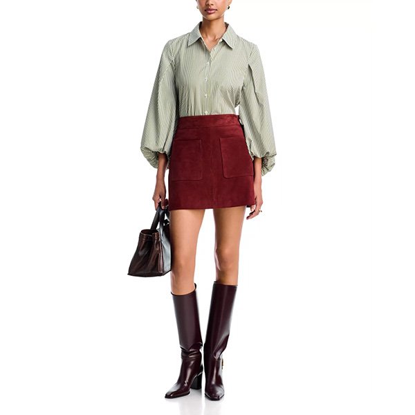 Striped Cotton Shirt - Marina Puff Sleeve | Tanya Taylor