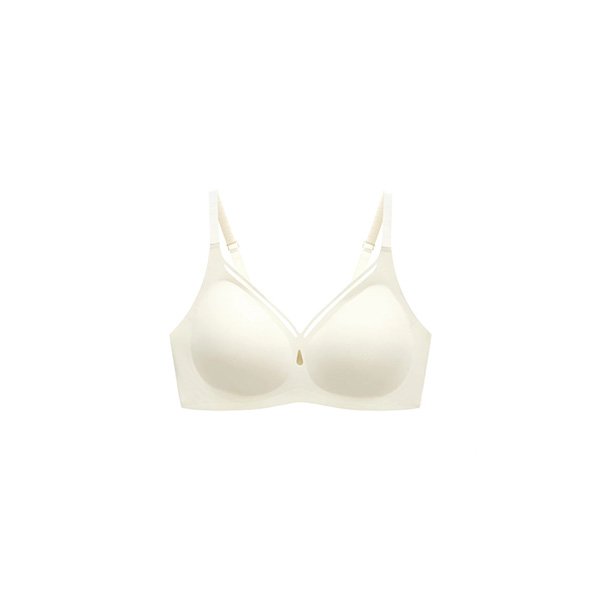 Seamless push up bra in skin color featuring wireless design