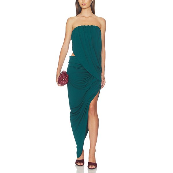 NBD Asha Deep Teal Maxi Gown